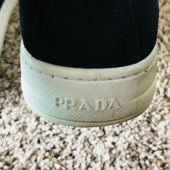 Prada Woman’s Black Suede Slip-on - Picture 4 of 7